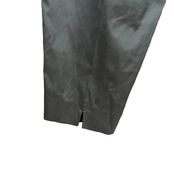 Piazza Sempione Satin Cropped Dress Pants in‎ Black Size 10 - Picture 8 of 10